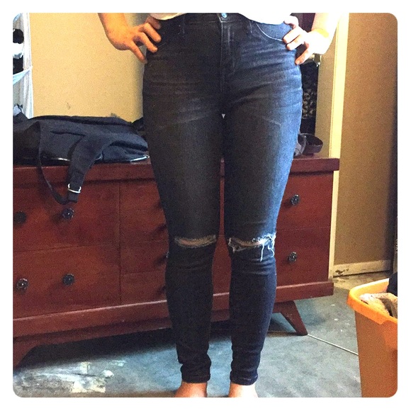 Gray/black distressed jeans! Brand new - Picture 1 of 6